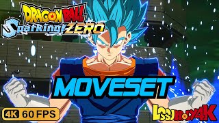 Vegito Moveset DRAGON BALL Sparking ZERO  4K 60FPS [upl. by Keldon924]