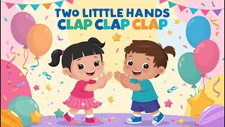 quotTwo Little Hands Clap Clap 🎶  Fun Action Rhyme for Kids amp Toddlersquot [upl. by Tima]