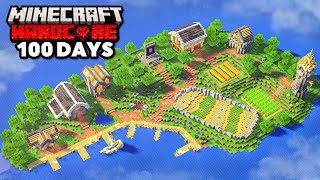 I Survived 100 Days on an Island in Hardcore Minecraft [upl. by Farrison]