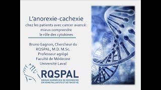 L’anorexiecachexie chez les patients avec cancer avancé mieux comprendre le rôle des cytokines [upl. by Cohleen]