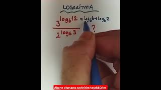 Logaritma Özellikler 2025 aytmatematik maths yks logaritmo logaritma [upl. by Htrowslle418]