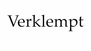 How to Pronounce Verklempt [upl. by Werdnaed635]