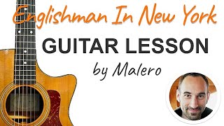 Englishman In New York Guitar Lesson [upl. by Ramahs651]