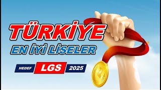 Türkiyenin En İyi Liseleri  Hedef lgs2025 [upl. by Braca962]