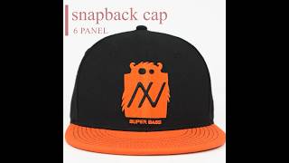 Custom 6 panel snapback cap [upl. by Anikes573]