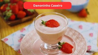 Danoninho caseiroReceita rápido e deliciosa [upl. by Miun]