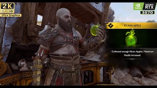 God of War Ragnarok  Secret Location of Idunn Apple maximum health  Lower Wildwoods Part 2 [upl. by Tenay585]