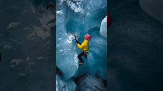 Some early season glacier climbing 😭😱 shorts shortvideo [upl. by Levenson543]