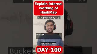 Explain internal working of a HashMap java interview interviewtips [upl. by Brandice]