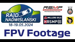 Rajdowe Mistrzostwa Polski 2024  Rajd Nadwislański 1805  1905  FPV Footage [upl. by Idnas]