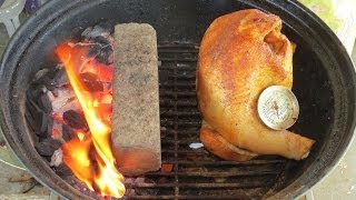 TTMS Headstand ChickenCooked on my Weber Jumbo Joe Charcoal Griil [upl. by Cully927]