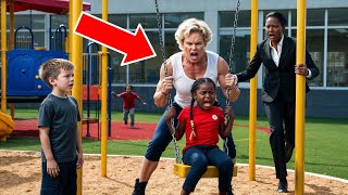 Racist Mom Slaps and Kicks Black Girl Out of Playground Then Learns Who Her Mother Is [upl. by Kcirad]