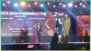 MBA Freshers Party Ramp walk  MBA Freshers Party 2024  Araya College engineering and it jaipur [upl. by Ydollem]