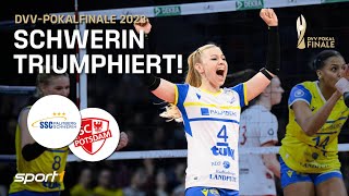 Schwerin triumphiert im Pokalfinale 🏐  DVVPokalfinale 2023 [upl. by Elie]