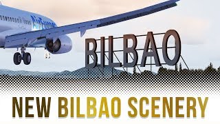 P3D V42  Landing at NEW Bilbao Airport  TropicalSim LEBB First Look [upl. by Donaugh]