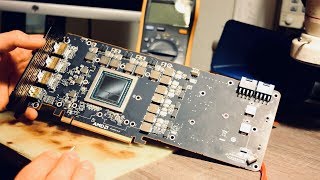 Vega 64 broken no video out repair  diagnostic process graphic  video Radeon AMD card fix [upl. by Haimehen394]