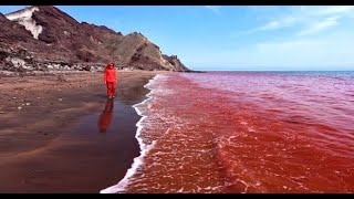 Blood Beach red beach of Hormuz island Iran [upl. by Eceined]