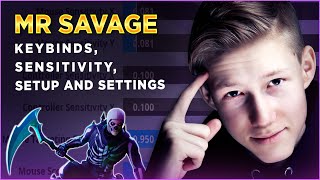 MrSavage Fortnite Keybinds Sensitivity Setup amp Settings [upl. by Gambrell]