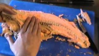 How to fillet a cooked salmon [upl. by Nnalyrehc344]