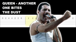 Queen  Another One Bites The Dust Easy Guitar Tabs Tutorial [upl. by Adnuhsed121]