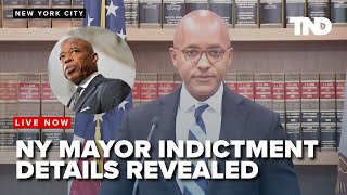 Indictment details for New York Mayor Eric Adams [upl. by Ertsevlis]