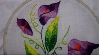 Layer Button Hole Stitch  Hand Embroidery [upl. by Bikales974]