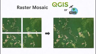 Create an image mosaic merge raster with QGIS or GDAL [upl. by Ardrey]