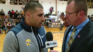 Interview with new Ledyard football coach Jonathan Hernandez [upl. by Anahpos259]