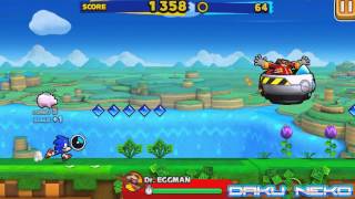 Sonic Runners Soft Launch 720P HD Gameplay ANDROID [upl. by Qulllon]