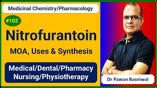 Nitrofurantoin Mechanism of Action Uses amp Synthesis  Pharmacology Medicinal Chemistry  GPAT Exam [upl. by Oiruam]