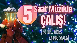 🎵 MÜZİKLİ 40 DAKİKA POMODORO SAYACI SAATİ ZAMANLAYICISI  5 SAAT [upl. by Attezi]