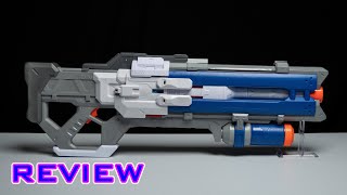 REVIEW Nerf Rival Overwatch Soldier 76 Blaster  Full Auto  Hopper [upl. by Namad]