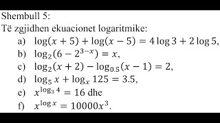 Shembull 5  Logaritmi [upl. by Charo327]