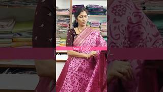 ✨Exclusive Batik Printed Pure Dolla Silk Sarees With Blouse ₹1600  Latest designs saree reels [upl. by Norahs20]