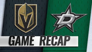 Reaves Fleury lead Golden Knights past Stars [upl. by Viole]