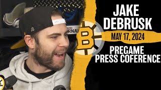 Jake DeBrusk Wants Bruins Fans To Get Loud Game 6 vs Panthers [upl. by Cone]