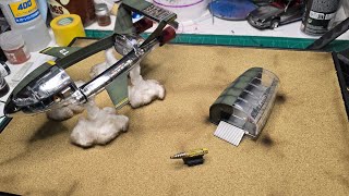 aoshima thunderbird 2 part 23 wiring ship and base [upl. by Nnuahs]