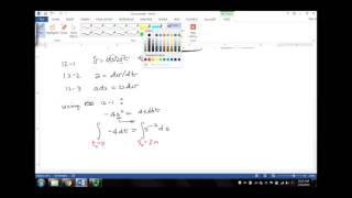 Problem 1224 Dynamics 13th ed by Hibbeler Section 122 Rectilinear Continuous Motion [upl. by Lirrehs]