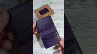 Картхолдер quotСлим 3quot Аметист Антик leathercraft wallet leather handmade cardholder [upl. by Edahc]