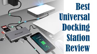 Best Universal Docking Station Review  Laptop USB C Dock Hub [upl. by Repsac]