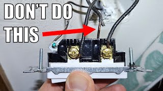 How NOT to wire a light switch and how to do it right [upl. by Ahtanamas975]