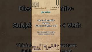 Genitiv  Genitive Case Deutsch German [upl. by Slavin]