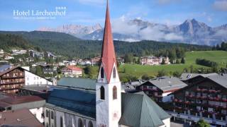 Hotel Lärchenhof  Seefeld von oben im Sommer [upl. by Benita]