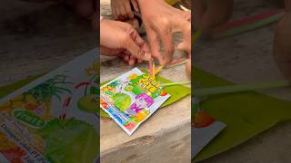 Makan permen jeli stik diy kreatif viral art craft [upl. by Base]