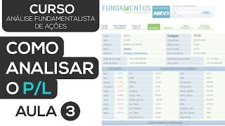 COMO ANALISAR O PL DE UMA EMPRESA  CURSO ANÁLISE FUNDAMENTALISTA DE AÇÕES  AULA 3 [upl. by Base]