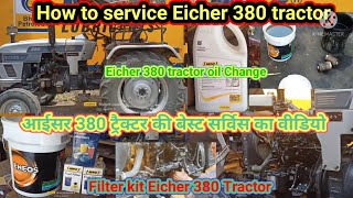 Eicher 380 tractor full service video How to service Eicher tractorshakmbharitractorservice7945 [upl. by Atnohs]