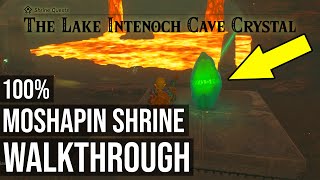 Moshapin Shrine TotK The Lake Intenoch Cave Crystal Shrine Quest  Zelda Tears of the Kingdom [upl. by Leffen]