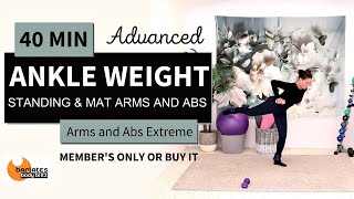 TRAILER For 40 MIN EXTREME ARMS amp ABS WORKOUT with ANKLE WEIGHTS MEMBERS ONLY VIDEO or buy it [upl. by Sacul]