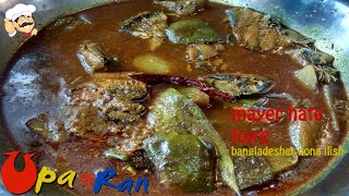 nona ilish recipe  bangladeser nona ilish  ghorowa sade ilish recipe [upl. by Lydie]