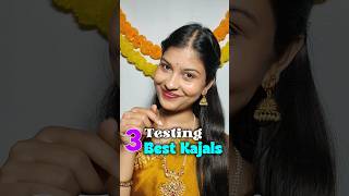 Testing 3 BEST KAJALS 👀 MyglammPlumfaces Canada Smudgeproof amp Waterproof telugu makeup popular [upl. by Pittel]